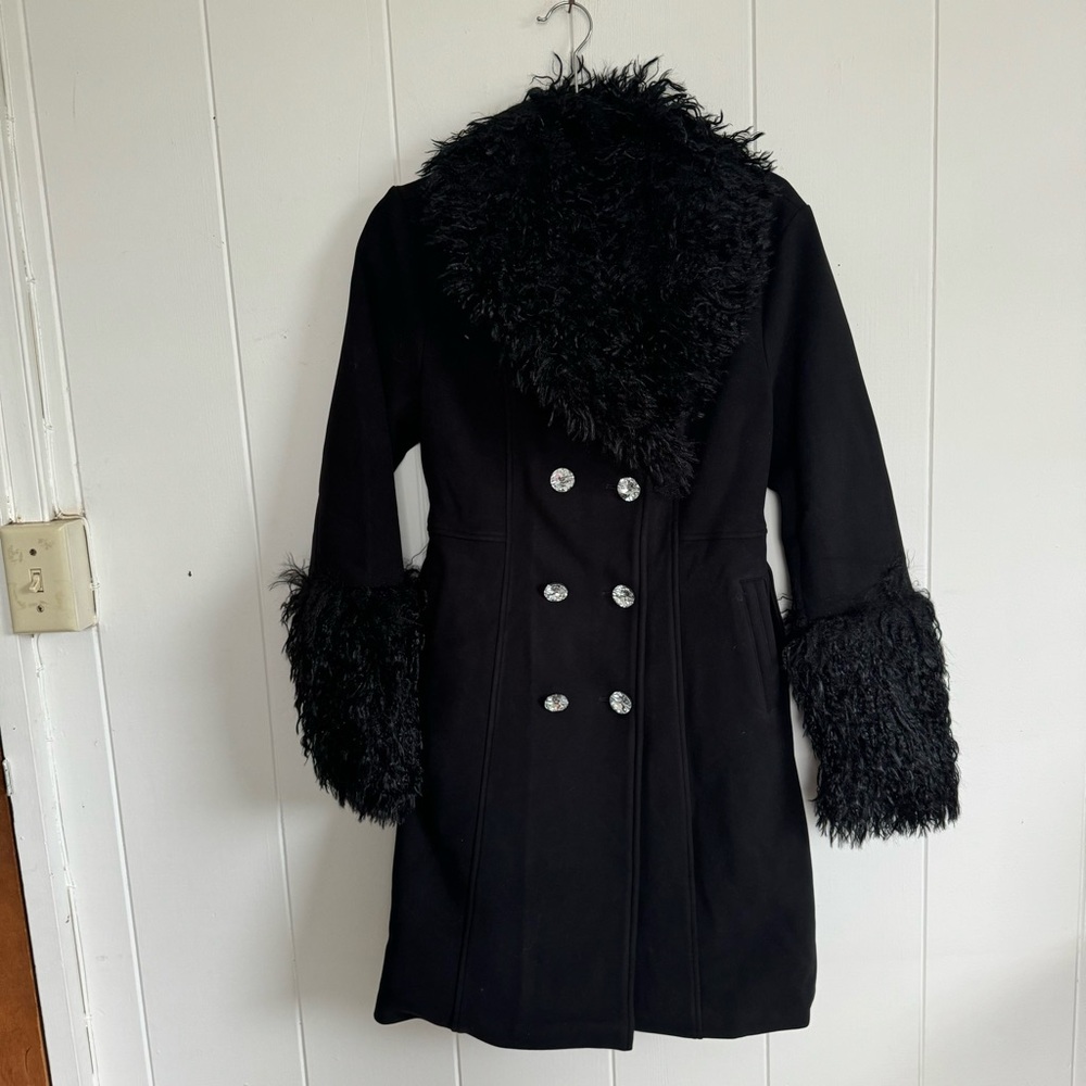 Sparkl Fairy Couture NOIR ENCHANTÉ TRENCH Coat Small BNWT